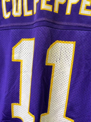 Reebok Minnesota Vikings Jersey Youth Size L Purple Daunte Culpepper #11 - Picture 7 of 9