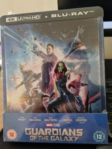 GUARDIANS OF THE GALAXY 4K UHD + Blu-ray UK Exclusive Steelbook - New/Sealed - Picture 1 of 2