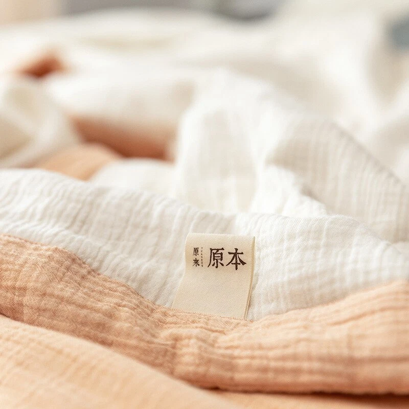 Edredón fino verano algodón gasa cama aire acondicionado edredón manta acolchada Foto 4 de 4