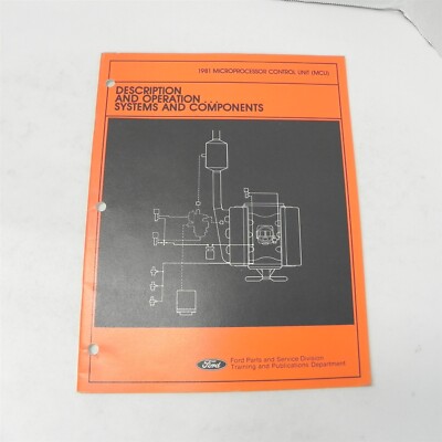 VINTAGE 1981 FORD MICRO PROCESSOR CONTROL UNIT SERVICE MANUAL REPAIR GUIDE BOOK