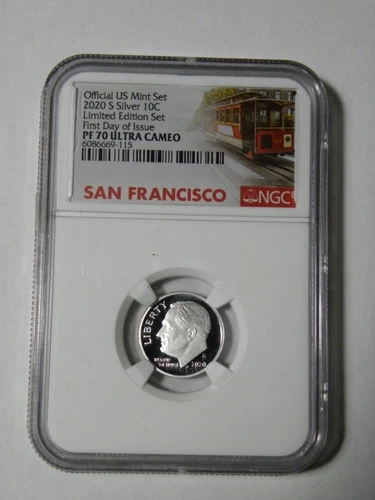 2020-S Roosevelt Dime Proof ~ .999 Fine Silver ~ NGC PF70 UC Limited