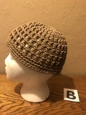 Adult Teens Unisex   Summer Crochet Beanie  Handmade USA  Openwork Lightweight