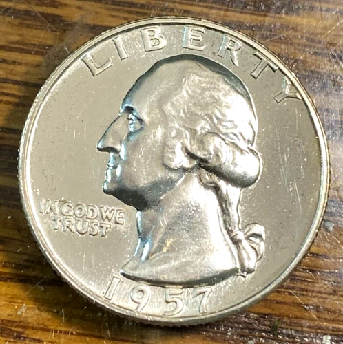 1957 Washington Quarter Original Blast White Supergem Proof CHRC