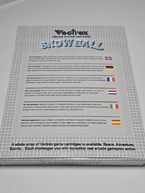 Vectrex Snow Ball Complete Boxed Game by Vector Republic in Teal Blue #132