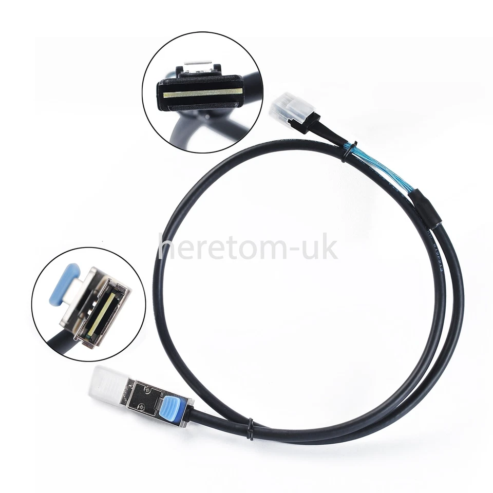 Mini SAS 26P SFF-8088 Male to Mini SAS 36P SFF-8087 Male Adapters Cable 1M - Image 4 of 4