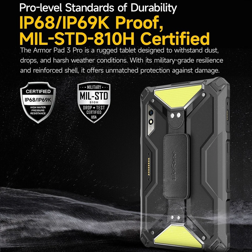 33280mAh Ulefone Armor Pad 3 Pro Robust Tablet 16GB+256GB Android 13 4G Pad 50MP - Bild 4 von 4
