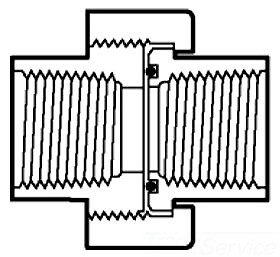 858-002 1/4 IPS UNION PVC SCH-80 NIBCO 898-002 SPEARS MFG CO 9542