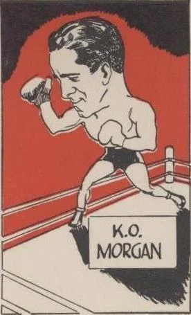 1947 D. Cummings & Son Famous Fighters Swop Cards - K.O. Morgan #22