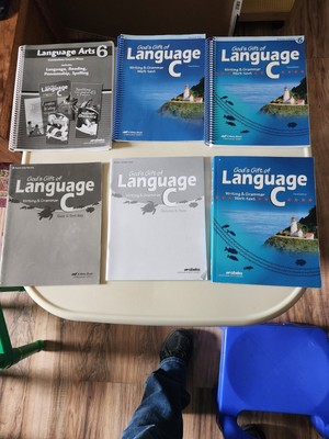 Abeka 6th Grade God's Gift of Language C 3rd Ed. Partial Kit **9 Books**