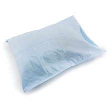 McKesson Pillowcase Standard 21 x 30" Disposable Blue Tissue / Poly 100 Ct