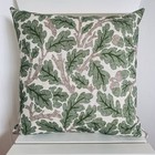 William Morris Outdoor Fabric Cushion Cover OAK SAGE ~ 16" (40cm)