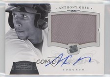 2012 Panini National Treasures 95/99 Anthony Gose #155 Auto bn5