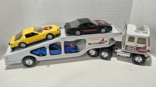 Vintage Nylint Firestone Firehawk Transporter w/ Original Box - Picture 3 of 16
