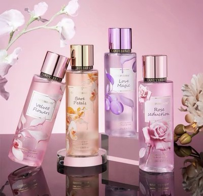 Candy Breath Velvet Flowers, Bare Petals, Love Magic, Rose Seduction 8.4 fl oz
