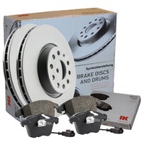 NK Bremsscheiben + BremsbeläGe Audi Q5 (8RB) Ø345Mm Vorn BelüFtet + WK