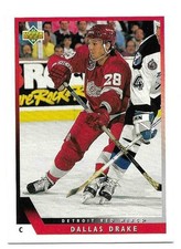 DALLAS DRAKE 1993-94 UPPER DECK ROOKIE CARD NEAR MINT+ CONDITION
