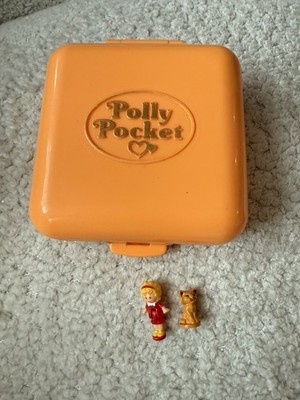 Vintage 90s Polly Pocket Polly s Town House w/2 Figures Bluebird 