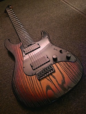 ESP LTD Deluxe SN-1007 Fireblast Baritone 7 String Electric Guitar