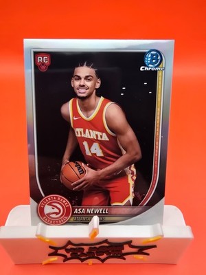 2025-26 Bowman Chrome Asa Newell Red Rookie Badge Refractor