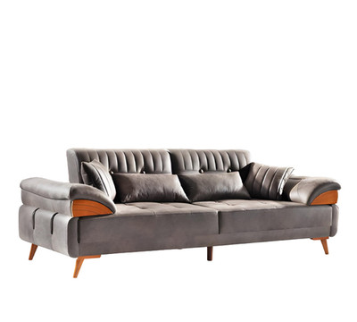 Sofa 3 Sitzer Ledersofa Couch Wohnlandschaft Garnitur Design Modern Sitz
