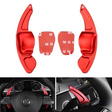 Extensiones de palanca de cambios de volante CNC rojo para VW MK6 Golf CC Beetle Jetta