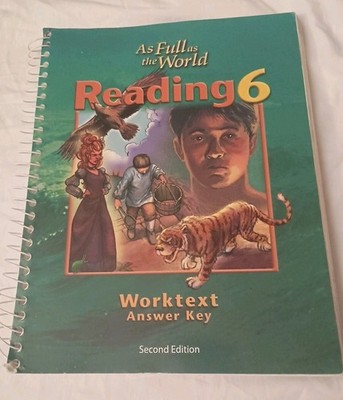 BJU Press Reading 6  As Full as the World  Worktext Answer Key 2nd Edition