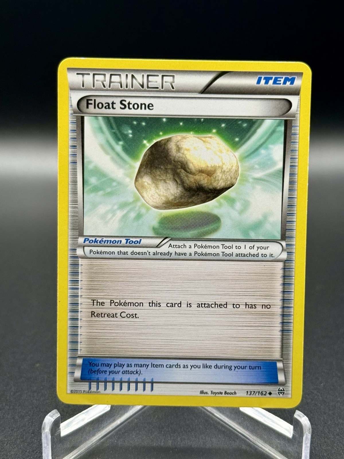 Pokémon TCG Float Stone 137/162 XY Breakthrough Lightly Played