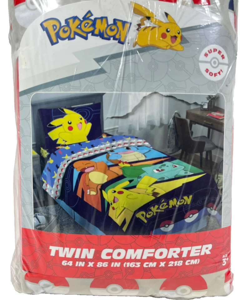 Pokemon Groove Reversible Microfiber Twin Comforter 64" x 86" - Image 3 of 4