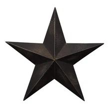 Barn Star Wall Decor, 18-Inch, Antique Black