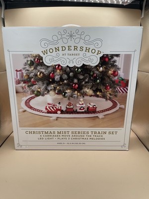 2025 Wondershop Animated Christmas Mist Train Set - 4 Carriage Lit w/ 3 Songs
