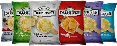 Deep River Potato Chips Variety Pa 6 Flavors - Kosher & Gluten Free,