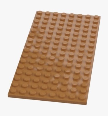 LEGO Platte 8x16 Medium Nougat Bauplatte 6272111 92438 NEU Braun MOC Plate