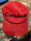 CARLON  conduit vintage trucker-style RED windbreaker snapback Hat 1990's — photo 1