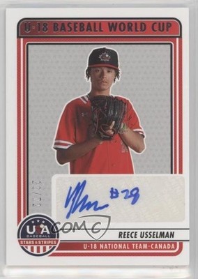 2023 Panini USA Baseball Stars & Stripes 20/72 Reece Usselman #U18-RU Auto 1xd