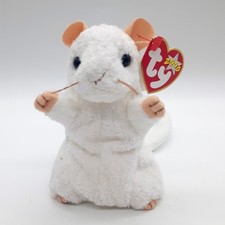 Ty Beanie Baby CHEEZER The White Mouse 6" 2000
