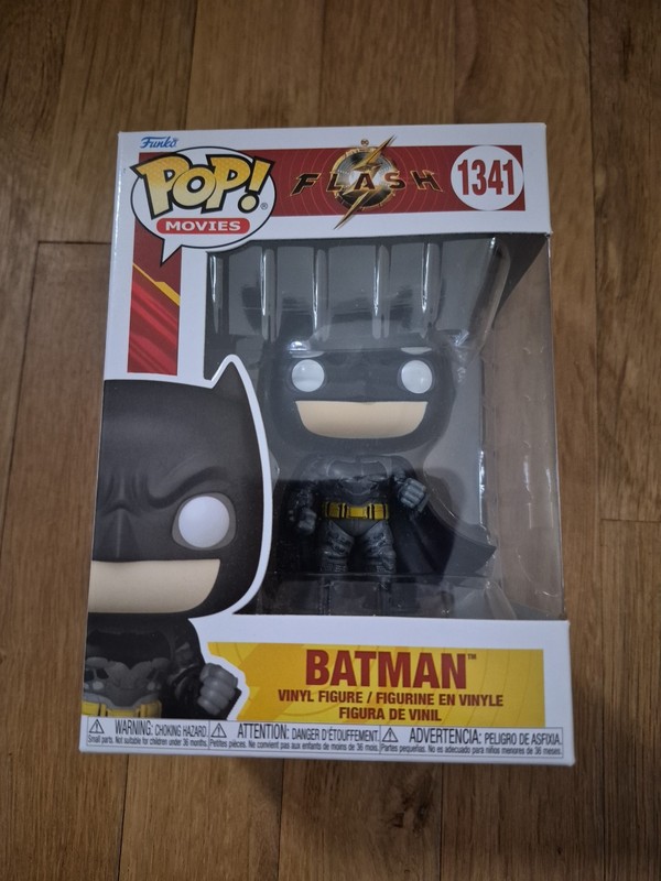 BRAND NEW! COLLECTOR FUNKO POP! MOVIES THE FLASH, BATMAN VINYL FIGURE #1341!