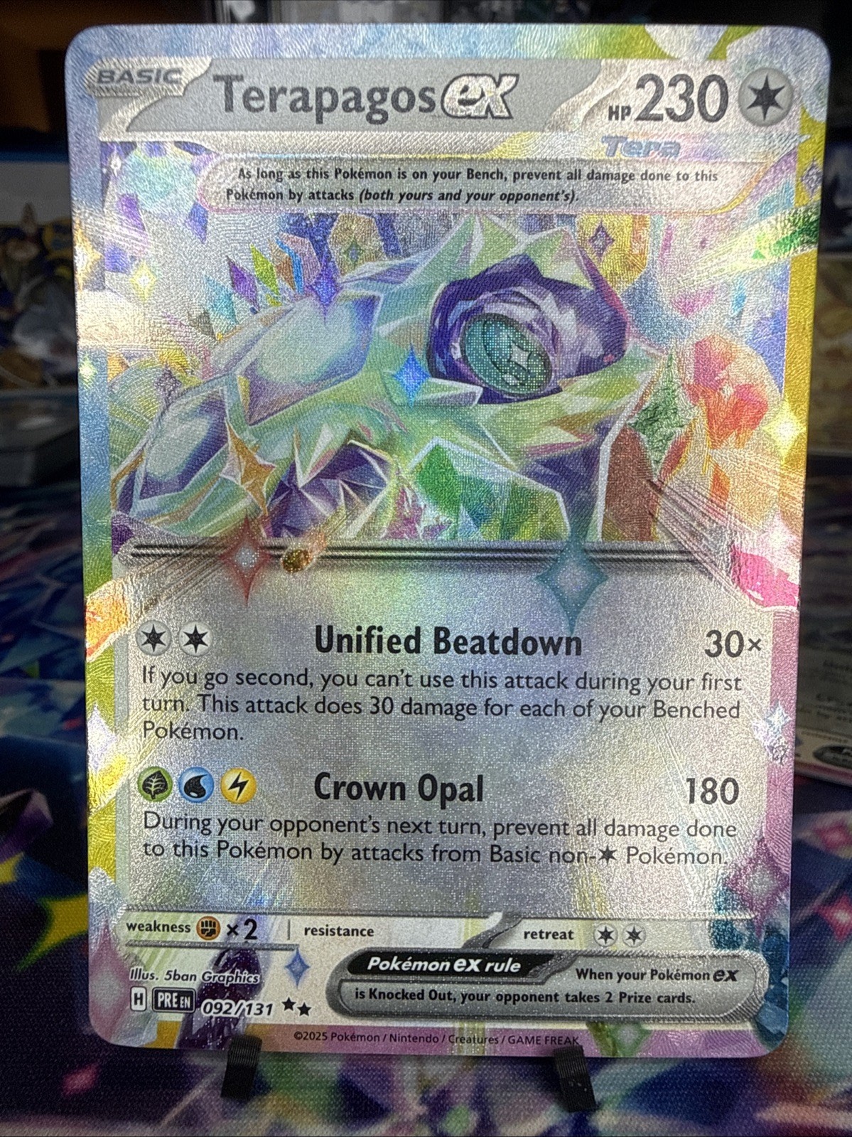 Terapagos EX - 092/131 - Prismatic Evolutions - Near Mint