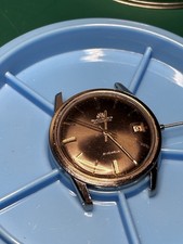 Bucherer watch vintage 21J Sunburst Brown Dial
