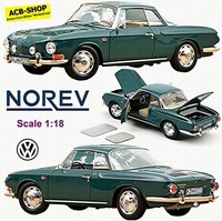 Vw Karmann Ghia 1500 Typ 34 Coupe 1961-63 SmaragdgrüN 1:18 Norev 188648