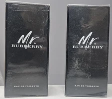 2 X MR. BURBERRY by Burberry EAU DE TOILETTE Spray for Men 1.6 oz / 50ml SEALED