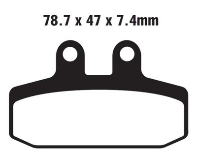 EBC brake pads, brake pads type FA256HH sintered metal for motorcycle