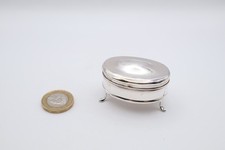 Delightful Antique Silver Miniature Trinket Jewellery Box Chester 1910