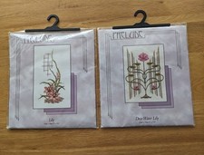 'LILY AND DECO WATER LILY' ~ 2 Counted Cross Stitch Kits by Prelude