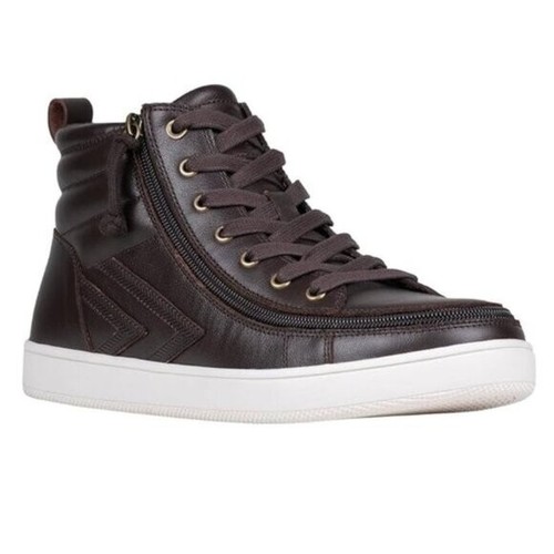 NEW Billy Footwear Mens Ten9 Adaptive Hi-Top Zip Leather Sneakers Size 7 M KF261