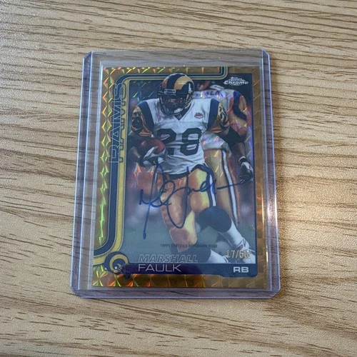 2025 Topps Chrome Marshall Faulk Base (RAW)