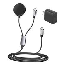 2 in 1 Samsung Galaxy Watch Charger USB C Fast Charging for Galaxy Watch 7/6/6 