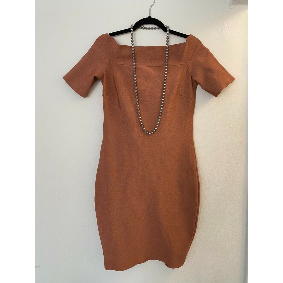 brown boat neck mini dress Women's Pencil Short Sleeve Black dress size:xs global-primary_colour-Brown Mia Matte Satin Dress The HALLIE Boat Neck