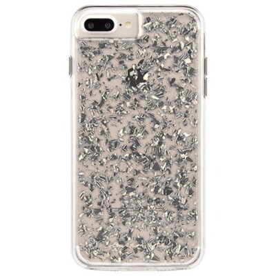 for iPhone 6/6s/7/8 Plus Platinum Foil Glitter Case GRAY