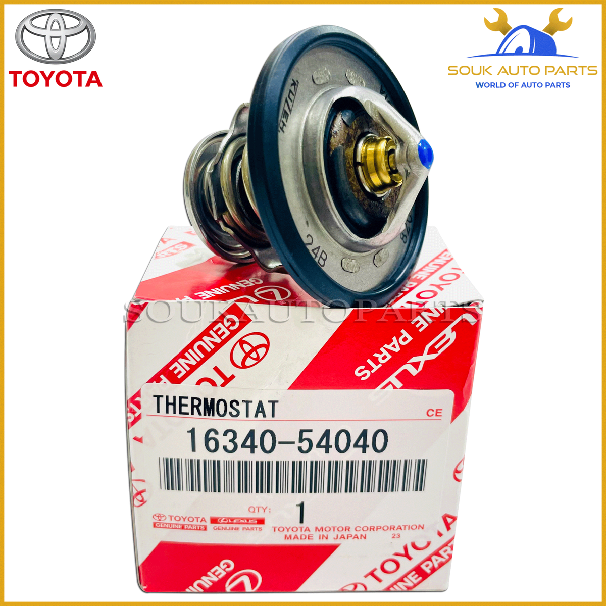 16340-54040 Genuine Toyota THERMOSTAT 1634054040 OEM | eBay