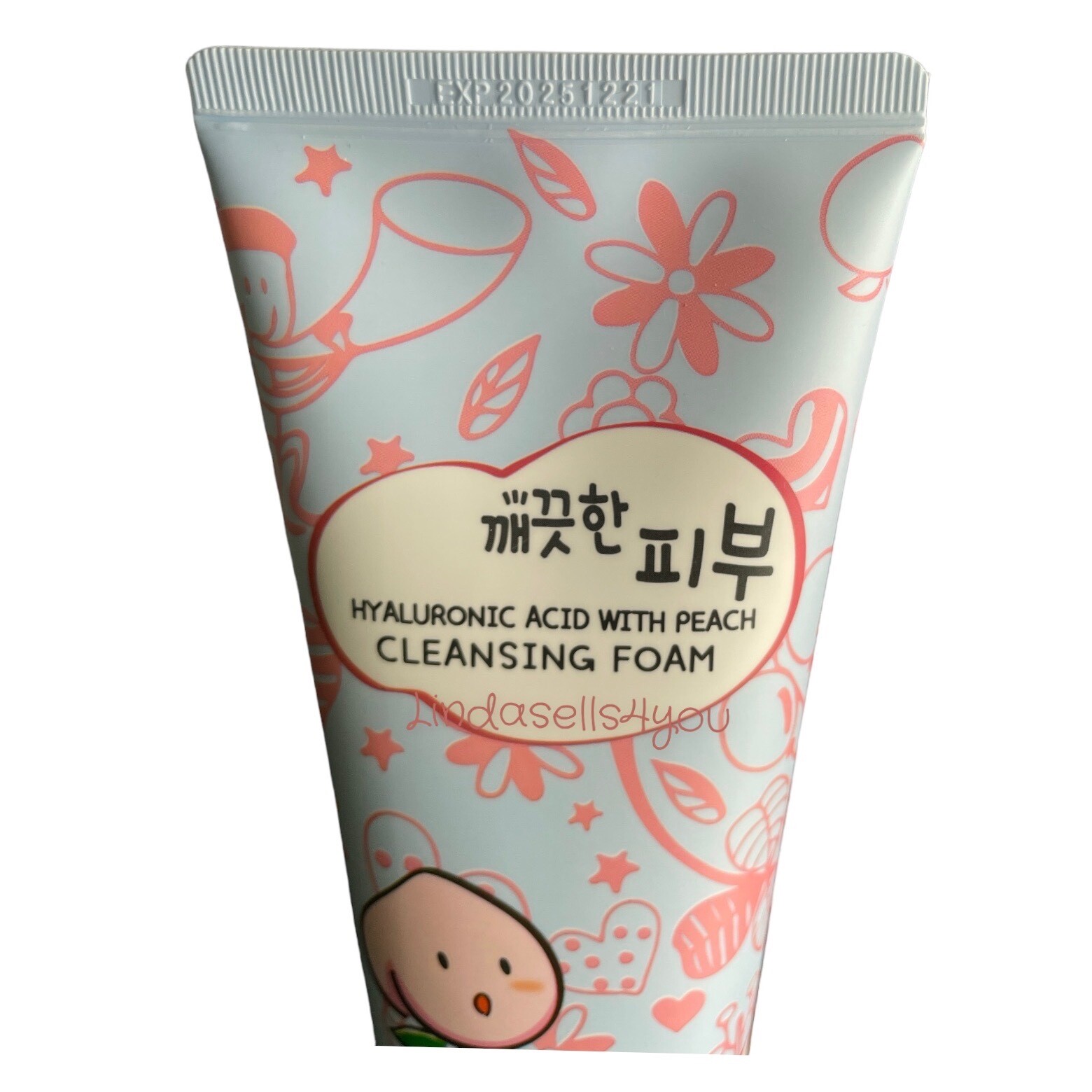 Esfolio Hyaluronic Acid with Peach Cleansing Foam Face Cleanser 5.29 oz